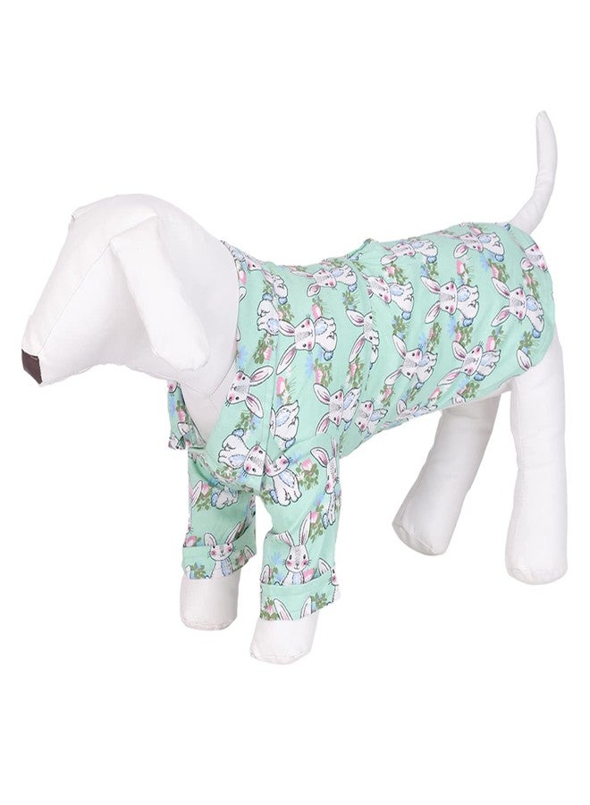 Lulala Dog Shirt Pet Daily Clothes Puppy Sweatshirt Dog Summer Shirts Breathable T-Shirt Polo Bunny Print Bunnie Short Sleeve Summer Beach Cool Pet Apparel for Pet Dog Puppy Cat(S,Pista), 1 Piece - Image 1